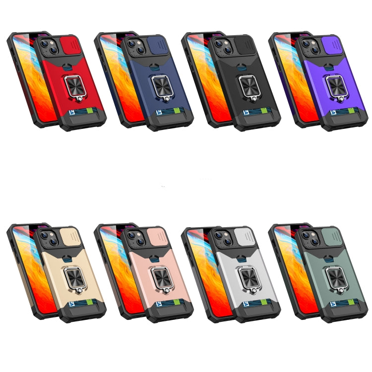 Sliding Camshield Card Phone Case, For iPhone 14, For iPhone 14 Pro, For iPhone 14 Pro Max, For iPhone 14 Plus