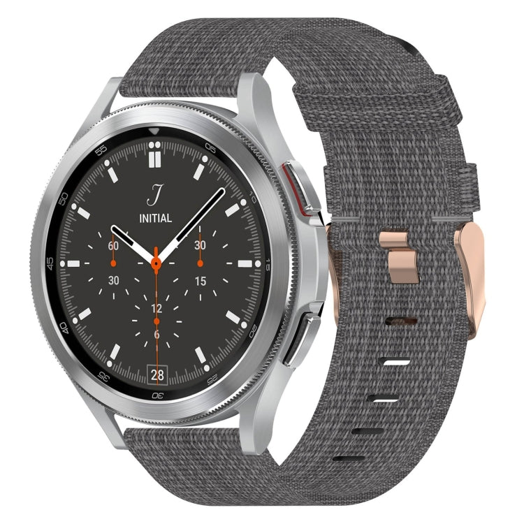 20mm Nylon Woven Watch Band, For Samsung Galaxy Watch 4 40mm, For Samsung Galaxy Watch 4 44mm, For Samsung  Galaxy Watch 4 Classic 42mm, For Samsung  Galaxy Watch 4 Classic 46mm, For Samsung Galaxy Watch 3 41mm, For Samsung Galaxy Watch Active 2 40mm