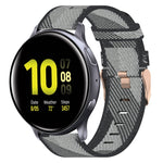 20mm Nylon Woven Watch Band, For Samsung Galaxy Watch 4 40mm, For Samsung Galaxy Watch 4 44mm, For Samsung  Galaxy Watch 4 Classic 42mm, For Samsung  Galaxy Watch 4 Classic 46mm, For Samsung Galaxy Watch 3 41mm, For Samsung Galaxy Watch Active 2 40mm