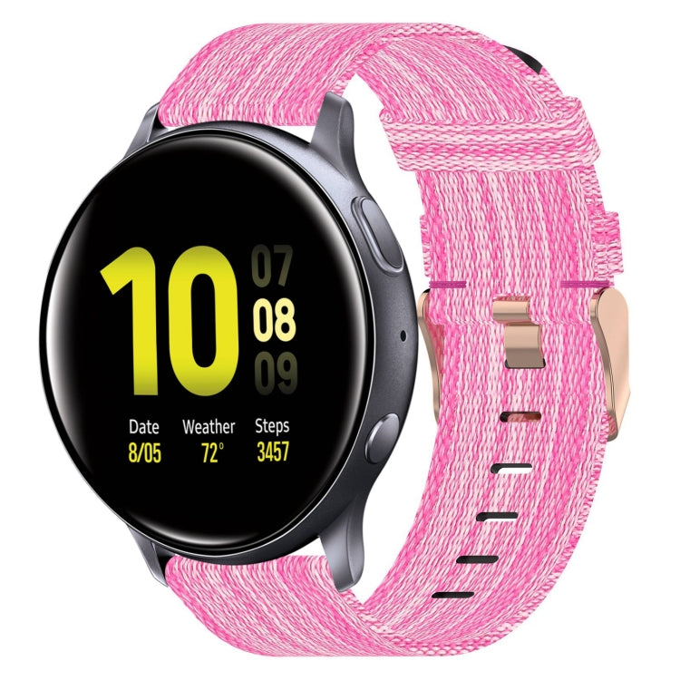 20mm 尼龍織錶帶，適用於 Samsung Galaxy Watch Active 2 44mm，適用於 Samsung Galaxy Watch Active 40mm，適用於 Samsung Galaxy Watch 42mm，適用於 Samsung Gear Sport，適用於 Samsung Gear S2 Classic