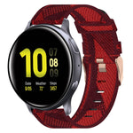 20mm 尼龍織錶帶，適用於 Samsung Galaxy Watch Active 2 44mm，適用於 Samsung Galaxy Watch Active 40mm，適用於 Samsung Galaxy Watch 42mm，適用於 Samsung Gear Sport，適用於 Samsung Gear S2 Classic