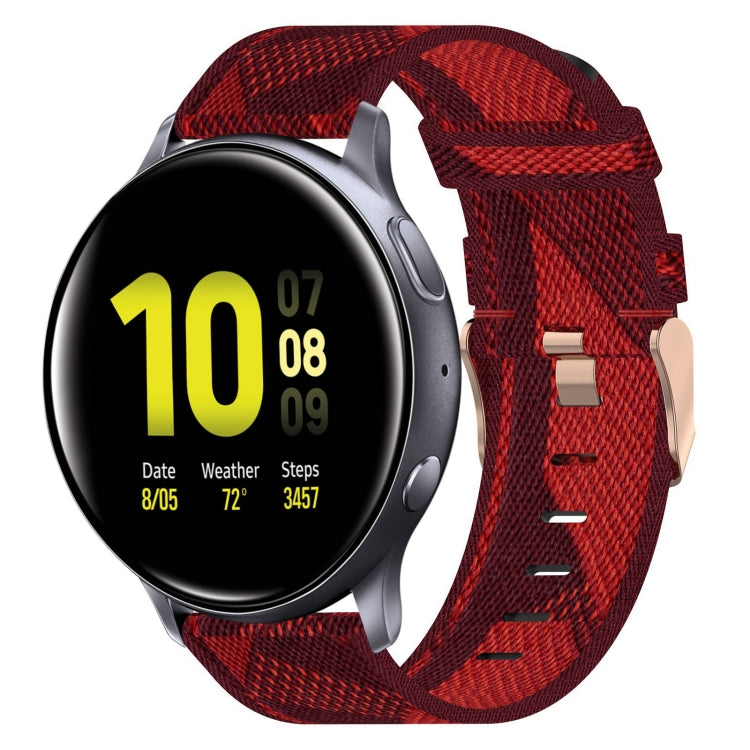 20mm 尼龍織錶帶，適用於 Samsung Galaxy Watch Active 2 44mm，適用於 Samsung Galaxy Watch Active 40mm，適用於 Samsung Galaxy Watch 42mm，適用於 Samsung Gear Sport，適用於 Samsung Gear S2 Classic