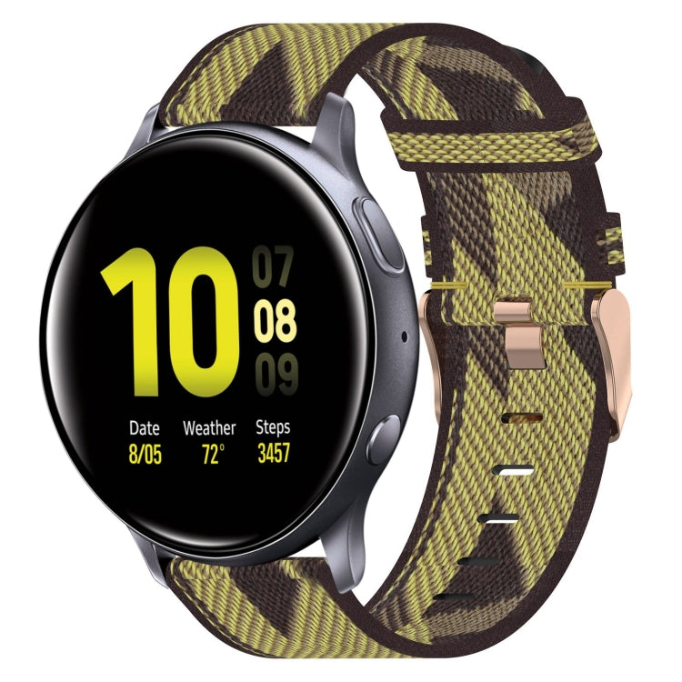 20mm 尼龍織錶帶，適用於 Samsung Galaxy Watch Active 2 44mm，適用於 Samsung Galaxy Watch Active 40mm，適用於 Samsung Galaxy Watch 42mm，適用於 Samsung Gear Sport，適用於 Samsung Gear S2 Classic