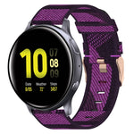 20mm 尼龍織錶帶，適用於 Samsung Galaxy Watch Active 2 44mm，適用於 Samsung Galaxy Watch Active 40mm，適用於 Samsung Galaxy Watch 42mm，適用於 Samsung Gear Sport，適用於 Samsung Gear S2 Classic
