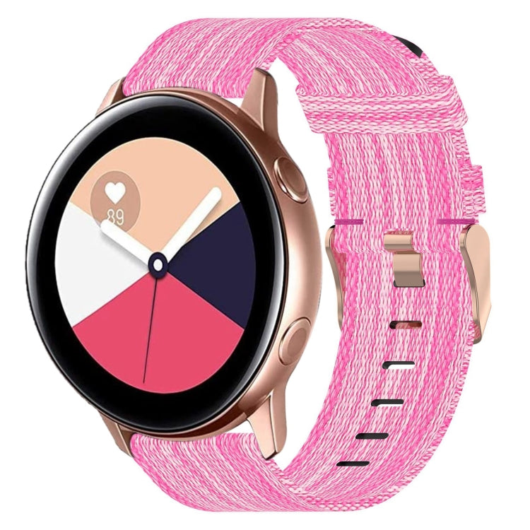 20mm 尼龍織錶帶，適用於 Samsung Galaxy Watch Active 2 44mm，適用於 Samsung Galaxy Watch Active 40mm，適用於 Samsung Galaxy Watch 42mm，適用於 Samsung Gear Sport，適用於 Samsung Gear S2 Classic