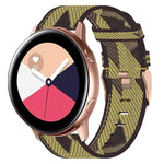 20mm 尼龍織錶帶，適用於 Samsung Galaxy Watch Active 2 44mm，適用於 Samsung Galaxy Watch Active 40mm，適用於 Samsung Galaxy Watch 42mm，適用於 Samsung Gear Sport，適用於 Samsung Gear S2 Classic