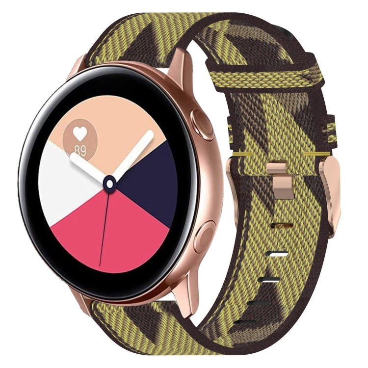 20mm 尼龍織錶帶，適用於 Samsung Galaxy Watch Active 2 44mm，適用於 Samsung Galaxy Watch Active 40mm，適用於 Samsung Galaxy Watch 42mm，適用於 Samsung Gear Sport，適用於 Samsung Gear S2 Classic