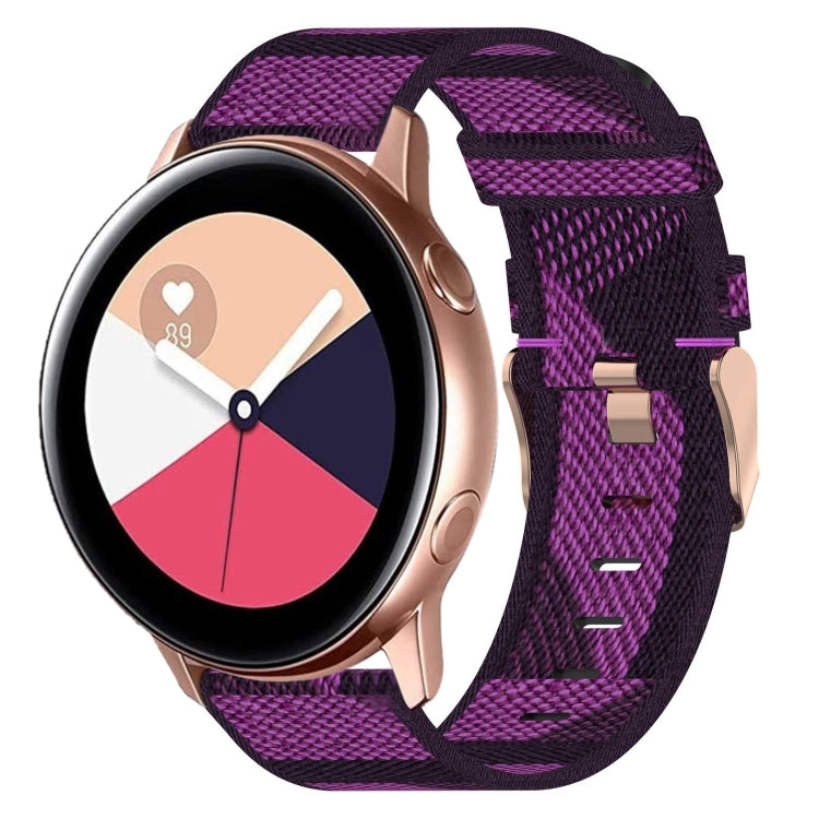 20mm 尼龍織錶帶，適用於 Samsung Galaxy Watch Active 2 44mm，適用於 Samsung Galaxy Watch Active 40mm，適用於 Samsung Galaxy Watch 42mm，適用於 Samsung Gear Sport，適用於 Samsung Gear S2 Classic