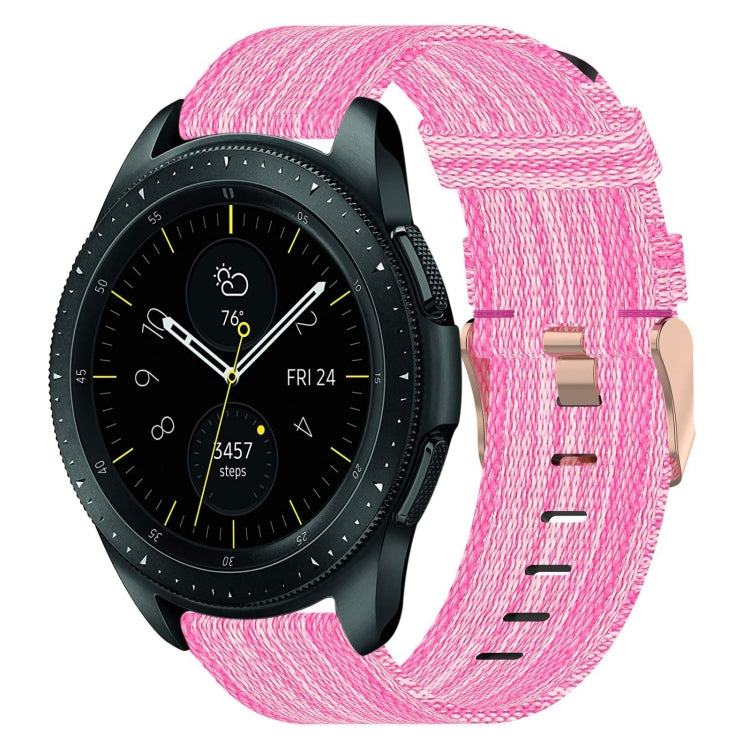 20mm 尼龍織錶帶，適用於 Samsung Galaxy Watch Active 2 44mm，適用於 Samsung Galaxy Watch Active 40mm，適用於 Samsung Galaxy Watch 42mm，適用於 Samsung Gear Sport，適用於 Samsung Gear S2 Classic