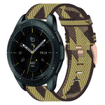20mm 尼龍織錶帶，適用於 Samsung Galaxy Watch Active 2 44mm，適用於 Samsung Galaxy Watch Active 40mm，適用於 Samsung Galaxy Watch 42mm，適用於 Samsung Gear Sport，適用於 Samsung Gear S2 Classic