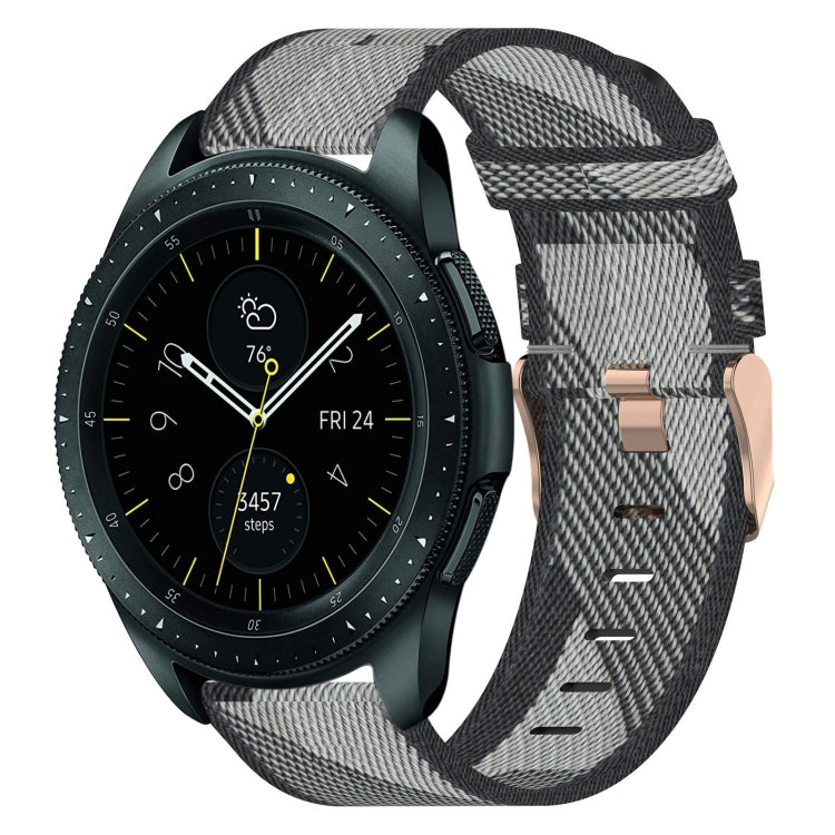 20mm 尼龍織錶帶，適用於 Samsung Galaxy Watch Active 2 44mm，適用於 Samsung Galaxy Watch Active 40mm，適用於 Samsung Galaxy Watch 42mm，適用於 Samsung Gear Sport，適用於 Samsung Gear S2 Classic