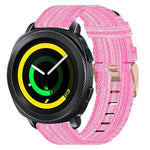 20mm 尼龍織錶帶，適用於 Samsung Galaxy Watch Active 2 44mm，適用於 Samsung Galaxy Watch Active 40mm，適用於 Samsung Galaxy Watch 42mm，適用於 Samsung Gear Sport，適用於 Samsung Gear S2 Classic