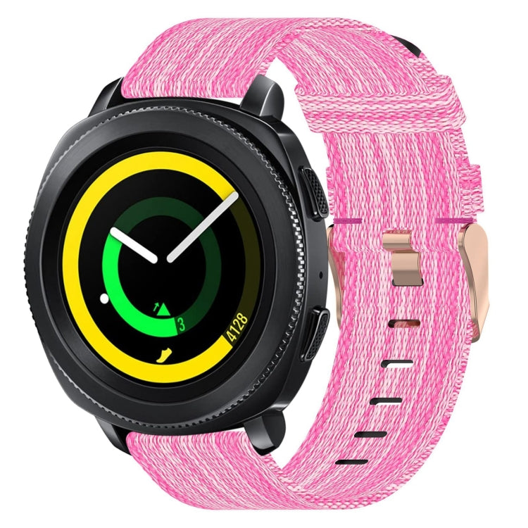 20mm 尼龍織錶帶，適用於 Samsung Galaxy Watch Active 2 44mm，適用於 Samsung Galaxy Watch Active 40mm，適用於 Samsung Galaxy Watch 42mm，適用於 Samsung Gear Sport，適用於 Samsung Gear S2 Classic