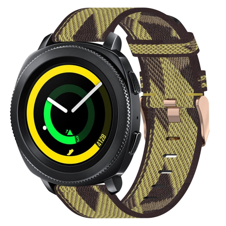 20mm 尼龍織錶帶，適用於 Samsung Galaxy Watch Active 2 44mm，適用於 Samsung Galaxy Watch Active 40mm，適用於 Samsung Galaxy Watch 42mm，適用於 Samsung Gear Sport，適用於 Samsung Gear S2 Classic