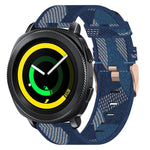 20mm 尼龍織錶帶，適用於 Samsung Galaxy Watch Active 2 44mm，適用於 Samsung Galaxy Watch Active 40mm，適用於 Samsung Galaxy Watch 42mm，適用於 Samsung Gear Sport，適用於 Samsung Gear S2 Classic