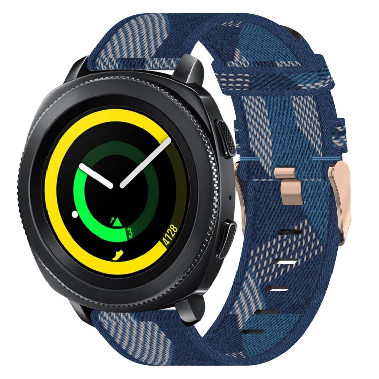20mm 尼龍織錶帶，適用於 Samsung Galaxy Watch Active 2 44mm，適用於 Samsung Galaxy Watch Active 40mm，適用於 Samsung Galaxy Watch 42mm，適用於 Samsung Gear Sport，適用於 Samsung Gear S2 Classic