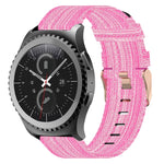 20mm 尼龍織錶帶，適用於 Samsung Galaxy Watch Active 2 44mm，適用於 Samsung Galaxy Watch Active 40mm，適用於 Samsung Galaxy Watch 42mm，適用於 Samsung Gear Sport，適用於 Samsung Gear S2 Classic