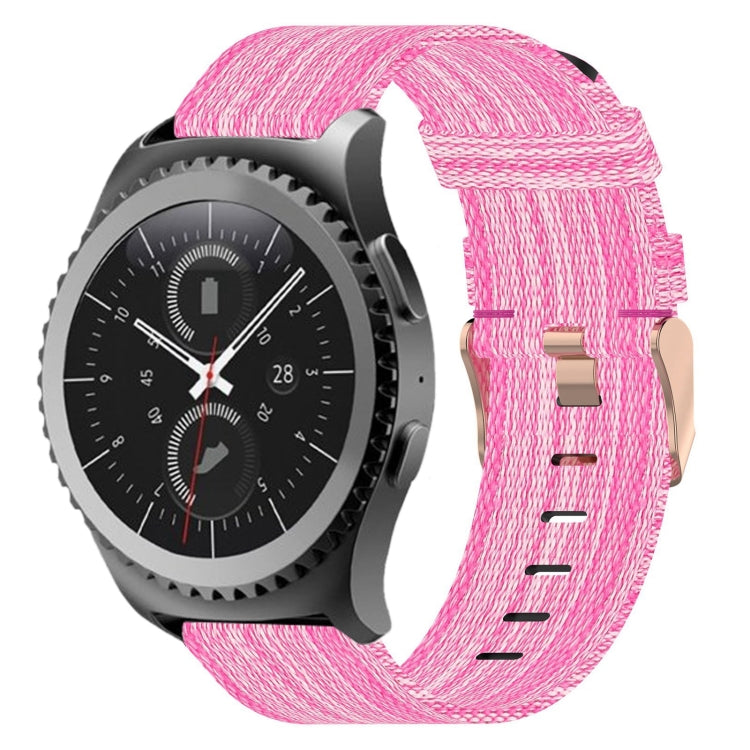 20mm 尼龍織錶帶，適用於 Samsung Galaxy Watch Active 2 44mm，適用於 Samsung Galaxy Watch Active 40mm，適用於 Samsung Galaxy Watch 42mm，適用於 Samsung Gear Sport，適用於 Samsung Gear S2 Classic