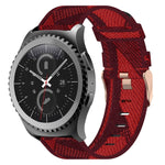20mm 尼龍織錶帶，適用於 Samsung Galaxy Watch Active 2 44mm，適用於 Samsung Galaxy Watch Active 40mm，適用於 Samsung Galaxy Watch 42mm，適用於 Samsung Gear Sport，適用於 Samsung Gear S2 Classic