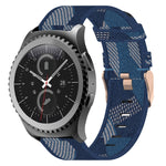 20mm 尼龍織錶帶，適用於 Samsung Galaxy Watch Active 2 44mm，適用於 Samsung Galaxy Watch Active 40mm，適用於 Samsung Galaxy Watch 42mm，適用於 Samsung Gear Sport，適用於 Samsung Gear S2 Classic