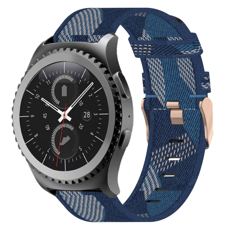 20mm 尼龍織錶帶，適用於 Samsung Galaxy Watch Active 2 44mm，適用於 Samsung Galaxy Watch Active 40mm，適用於 Samsung Galaxy Watch 42mm，適用於 Samsung Gear Sport，適用於 Samsung Gear S2 Classic