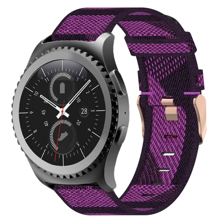20mm 尼龍織錶帶，適用於 Samsung Galaxy Watch Active 2 44mm，適用於 Samsung Galaxy Watch Active 40mm，適用於 Samsung Galaxy Watch 42mm，適用於 Samsung Gear Sport，適用於 Samsung Gear S2 Classic