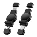 A05 2合1 Type C / USB-C 轉 USB-A 磁吸快速無線充電器，適用於 Apple Watch