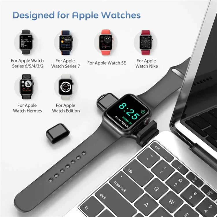 A05 2合1 Type C / USB-C 轉 USB-A 磁吸快速無線充電器，適用於 Apple Watch