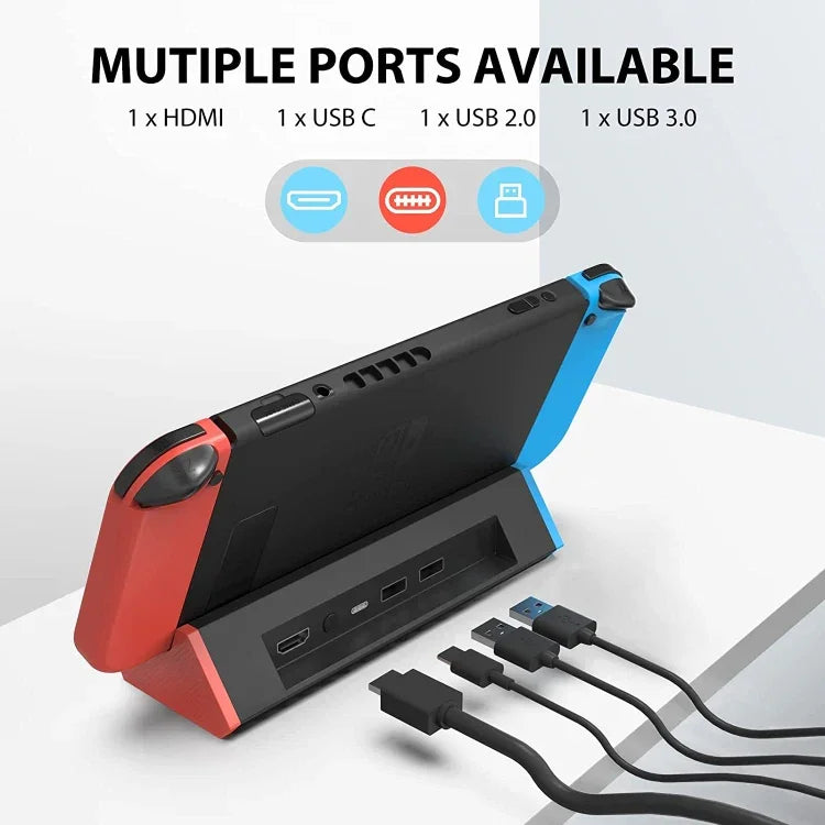 便攜式擴充座 4K HDMI 轉接器，適用 Nintendo Switch/Switch OLED（標準款），標準款