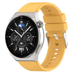 Protruding Head Silicone Strap Silver Buckle, For Huawei Watch GT 42mm/46mm / GT2 46mm 22mm, For Honor Watch GS Pro 22mm, For Honor Magic Watch 2 46mm 22mm, For Huawei Watch GT3 42mm 20mm