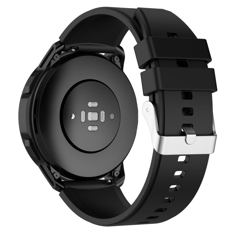 凸頭矽膠錶帶銀色錶扣，適用於 Samsung Galaxy Watch Heart-L 20mm，適用於 Samsung Galaxy Watch4 40mm/44mm 20mm，適用於 Samsung Galaxy Watch4 Classic 42mm/46mm 20mm，適用於 Samsung Galaxy Watch3 41mm 20mm