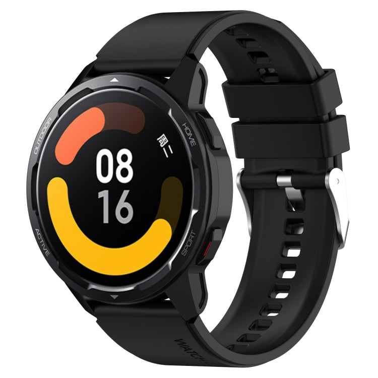 凸頭矽膠錶帶銀色錶扣，適用於 Samsung Galaxy Watch Heart-L 20mm，適用於 Samsung Galaxy Watch4 40mm/44mm 20mm，適用於 Samsung Galaxy Watch4 Classic 42mm/46mm 20mm，適用於 Samsung Galaxy Watch3 41mm 20mm