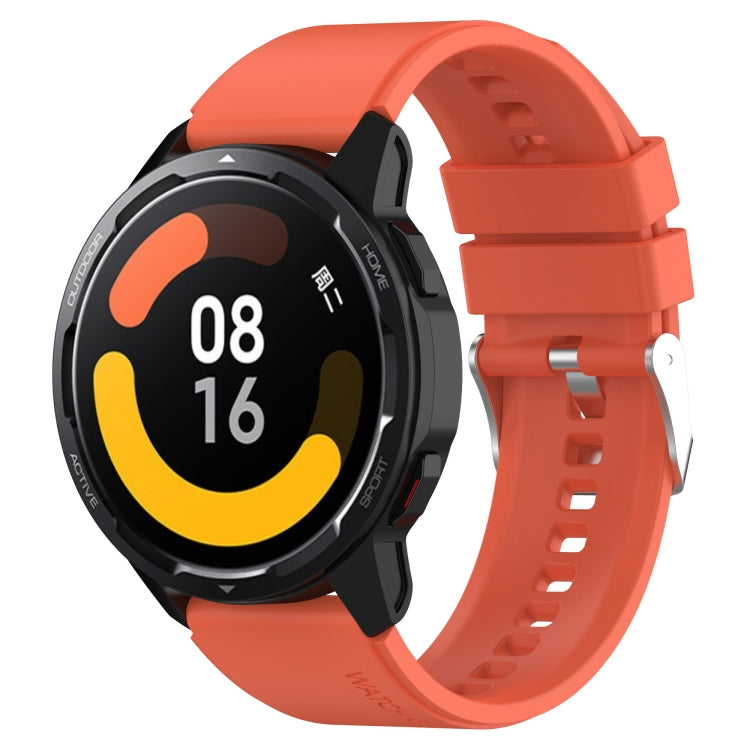 凸頭矽膠錶帶銀色錶扣，適用於 Samsung Galaxy Watch Active2 40mm/44mm 20mm，適用於 Samsung Galaxy Watch Active 40mm 20mm，適用於 Samsung Galaxy Watch 42mm 20mm，適用於 Samsung Galaxy Gear Sport/S2 Classic 20mm