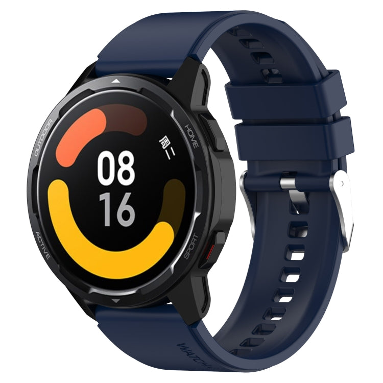 凸頭矽膠錶帶銀色錶扣，適用於 Samsung Galaxy Watch Active2 40mm/44mm 20mm，適用於 Samsung Galaxy Watch Active 40mm 20mm，適用於 Samsung Galaxy Watch 42mm 20mm，適用於 Samsung Galaxy Gear Sport/S2 Classic 20mm
