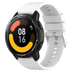 凸頭矽膠錶帶 銀色錶扣，適用於 Samsung Galaxy Watch 46mm 22mm
