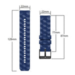 22mm 足球圖案雙色矽膠錶帶，適用 Samsung Galaxy Watch3 45mm，適用 Samsung Galaxy Watch 46mm，適用 Samsung Gear S3 Classic，適用 Samsung Gear S3 Frontier
