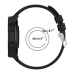 Protruding Head Silicone Strap Silver Buckle, For Huami Amazfit GTS 3 20mm, For Huami Amazfit GTS 2e 20mm, For Huami Amazfit GTS 2mini 20mm, For Huami Amazfit GTS 2 20mm