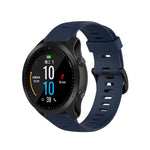 For Garmin Forerunner945 / fenix5 Plus / Approach S60 Monochrome Silicone Watch Band, Black, White, Orange, Pink, Red, Lake Blue, Grey, Blue, Lime, Purple, midnight blue