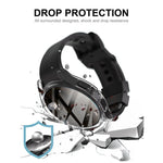 ENKAY Hat-Prince 全覆蓋透明柔軟 TPU 保護殼，適用於 Samsung Galaxy Watch 5 40mm，適用於 Samsung Galaxy Watch 5 44mm