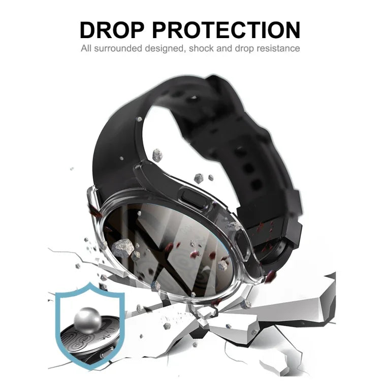 ENKAY Hat-Prince 全覆蓋透明柔軟 TPU 保護殼，適用於 Samsung Galaxy Watch 5 40mm，適用於 Samsung Galaxy Watch 5 44mm