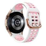 20mm 透氣雙色矽膠錶帶，適用於 Samsung Galaxy Watch 5 40mm，適用於 Samsung Galaxy Watch 5 44mm