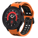 20mm 透氣雙色矽膠錶帶，適用於 Samsung Galaxy Watch 5 40mm，適用於 Samsung Galaxy Watch 5 44mm
