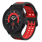 20mm 透氣雙色矽膠錶帶，適用於 Samsung Galaxy Watch 5 40mm，適用於 Samsung Galaxy Watch 5 44mm