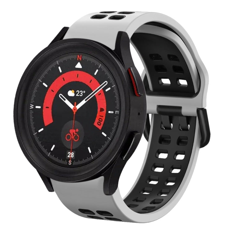 20mm 透氣雙色矽膠錶帶，適用於 Samsung Galaxy Watch 5 40mm，適用於 Samsung Galaxy Watch 5 44mm