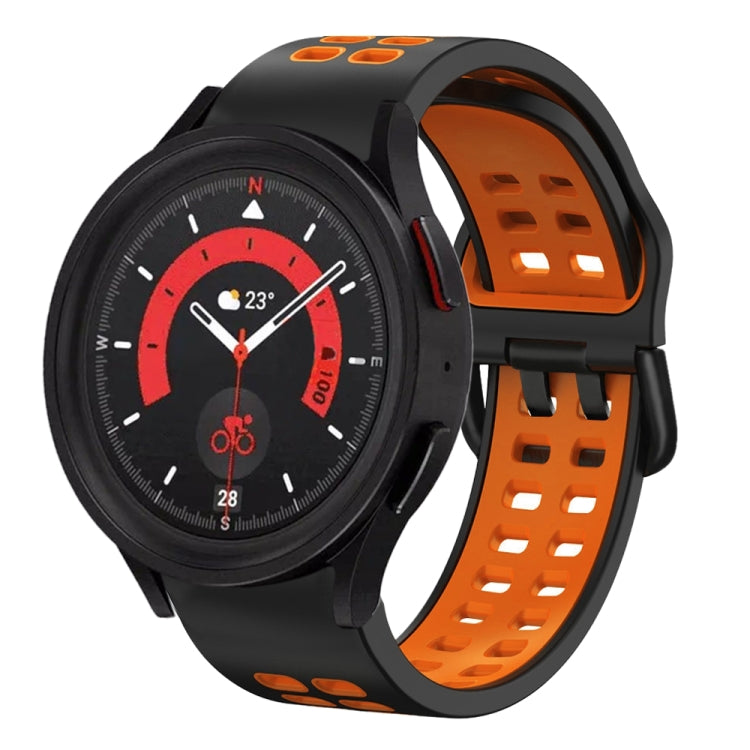 20mm 透氣雙色矽膠錶帶，適用於 Samsung Galaxy Watch 5 40mm，適用於 Samsung Galaxy Watch 5 44mm