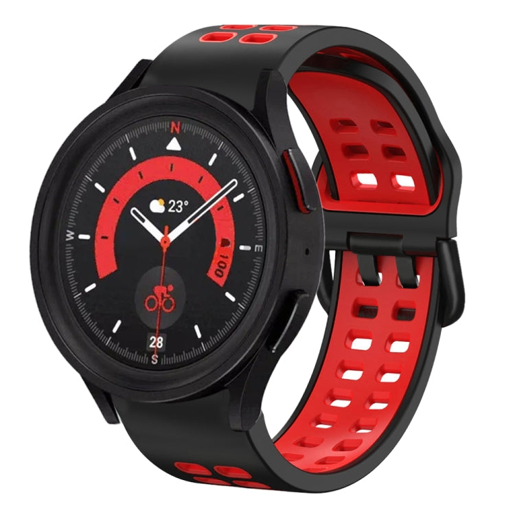 20mm 透氣雙色矽膠錶帶，適用於 Samsung Galaxy Watch 5 40mm，適用於 Samsung Galaxy Watch 5 44mm