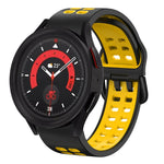 20mm 透氣雙色矽膠錶帶，適用於 Samsung Galaxy Watch 5 40mm，適用於 Samsung Galaxy Watch 5 44mm