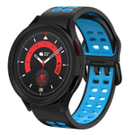 20mm 透氣雙色矽膠錶帶，適用於 Samsung Galaxy Watch 5 40mm，適用於 Samsung Galaxy Watch 5 44mm