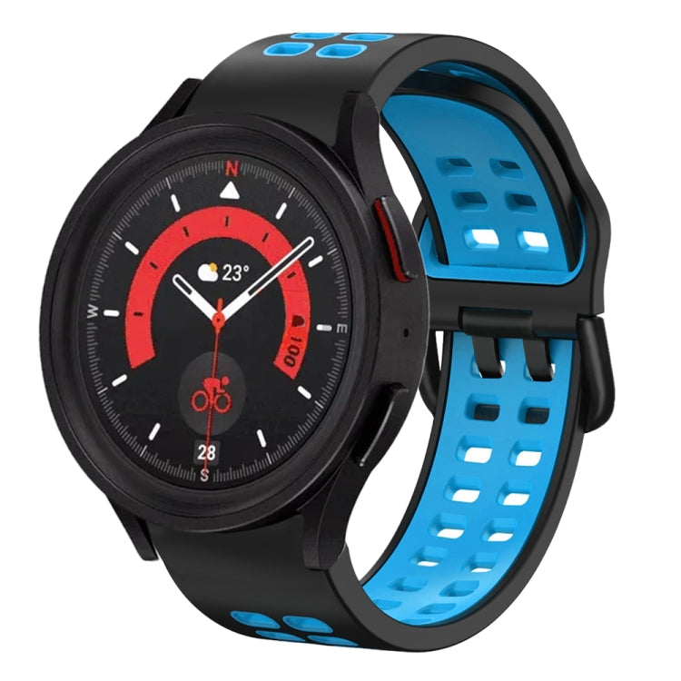 20mm 透氣雙色矽膠錶帶，適用於 Samsung Galaxy Watch 5 40mm，適用於 Samsung Galaxy Watch 5 44mm