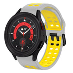 20mm 透氣雙色矽膠錶帶，適用於 Samsung Galaxy Watch 5 40mm，適用於 Samsung Galaxy Watch 5 44mm